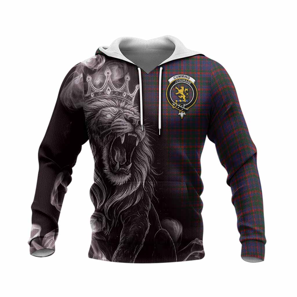 Cumming Tartan Knitted Hoodie Roaring Lion Heritage