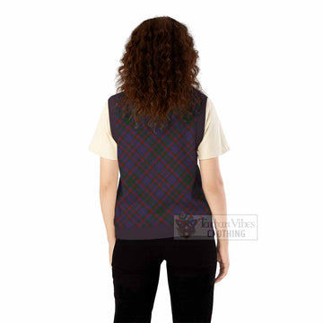 Cumming Tartan  Knitted V-Neck Vest Cross Style