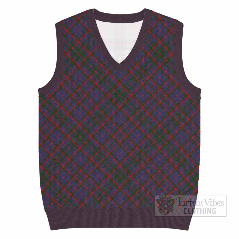 Cumming Tartan  Knitted V-Neck Vest Cross Style
