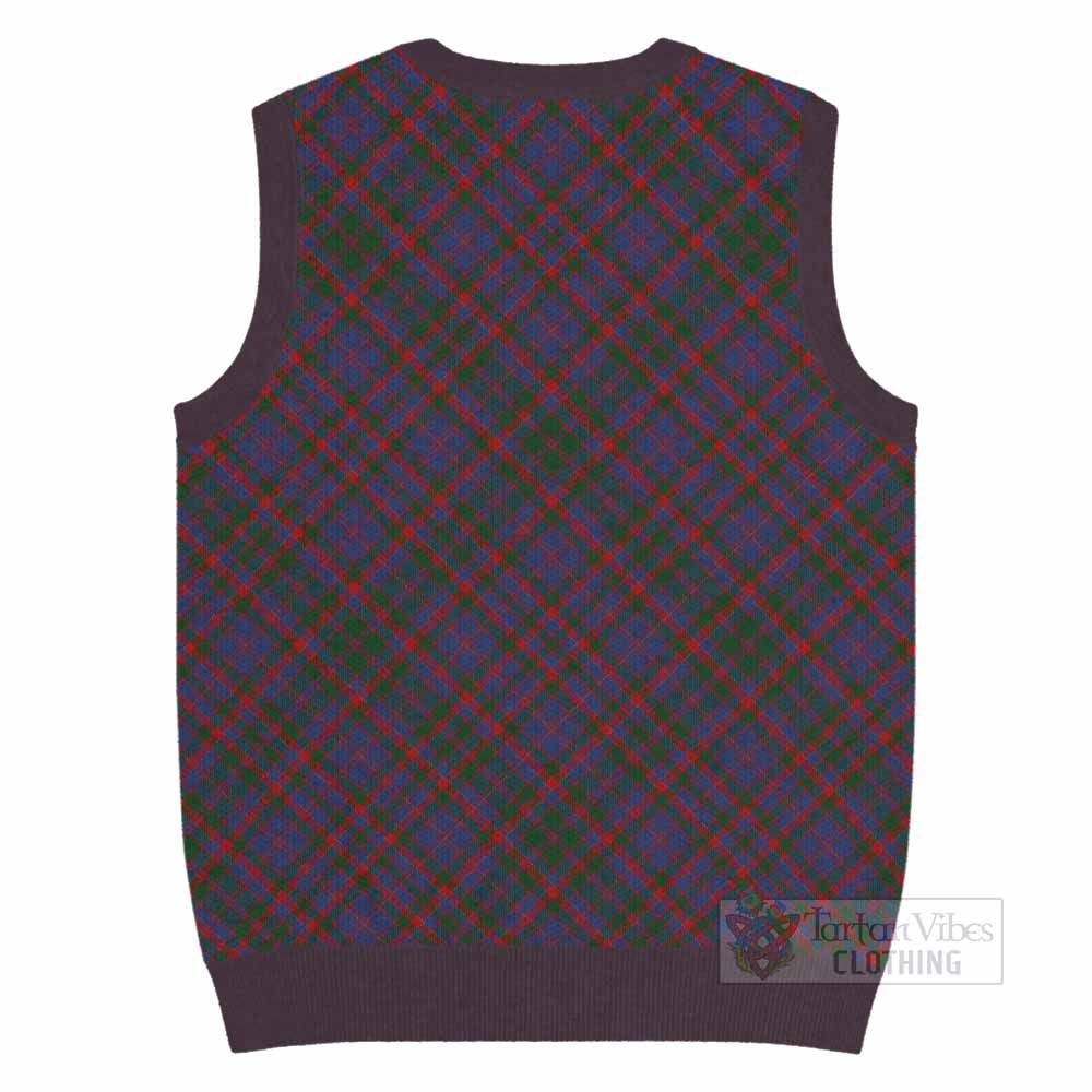 Cumming Tartan  Knitted V-Neck Vest Cross Style