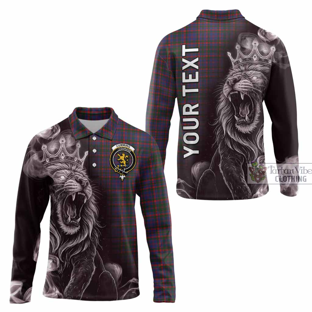 Cumming Tartan Long Sleeve Polo Shirt Roaring Lion Heritage