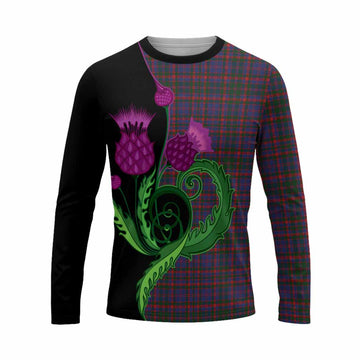 Cumming Tartan Long Sleeve T-Shirt Traditional Scottish Thistle