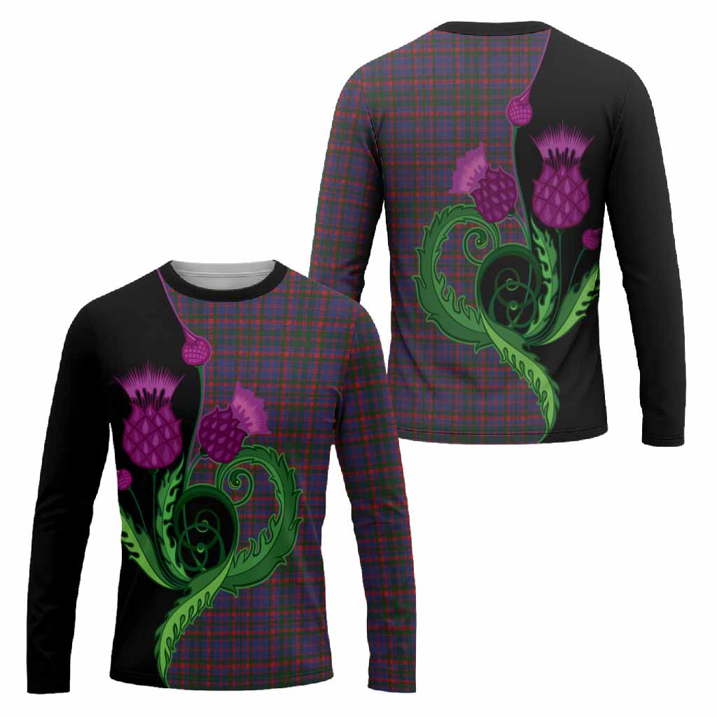Cumming Tartan Long Sleeve T-Shirt Traditional Scottish Thistle