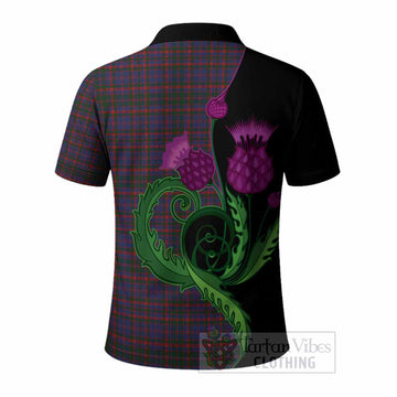 Cumming Tartan Polo Shirt Traditional Scottish Thistle