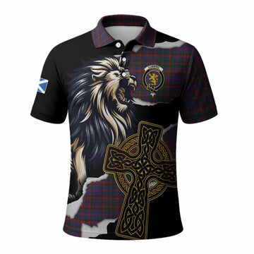 Cumming Tartan Scottish Polo Shirt Lion Celtic Heritage