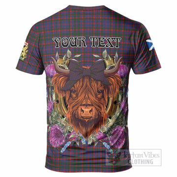 Cumming Tartan T-Shirt Scottish Thistle Heilan Coo