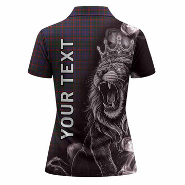 Cumming Tartan Women Polo Shirt Roaring Lion Heritage