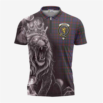 Cumming Tartan Zipper Polo Shirt Roaring Lion Heritage