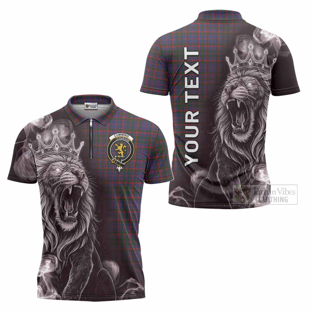 Cumming Tartan Zipper Polo Shirt Roaring Lion Heritage