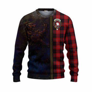 Cunningham Tartan Family Crest Knitted Sweater Alba Gu Brath Be Brave Lion Ancient Style