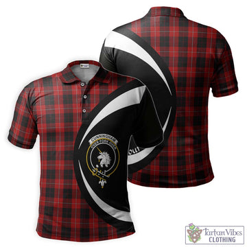 Cunningham Tartan Men's Polo Shirt with Family Crest Circle Style Kid - Tartan Vibes Clothing