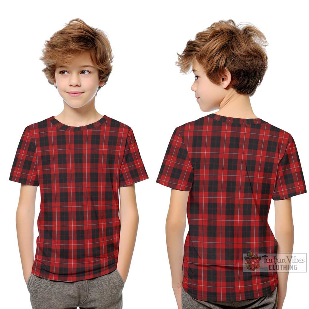 Cunningham Tartan Kid T-Shirt Youth XL Size14 - Tartanvibesclothing Shop