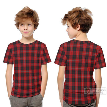 Cunningham Tartan Kid T-Shirt Youth XL Size14 - Tartanvibesclothing Shop