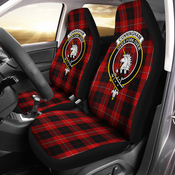 Cunningham Tartan Car Seat Cover with Family Crest One Size - Tartanvibesclothing