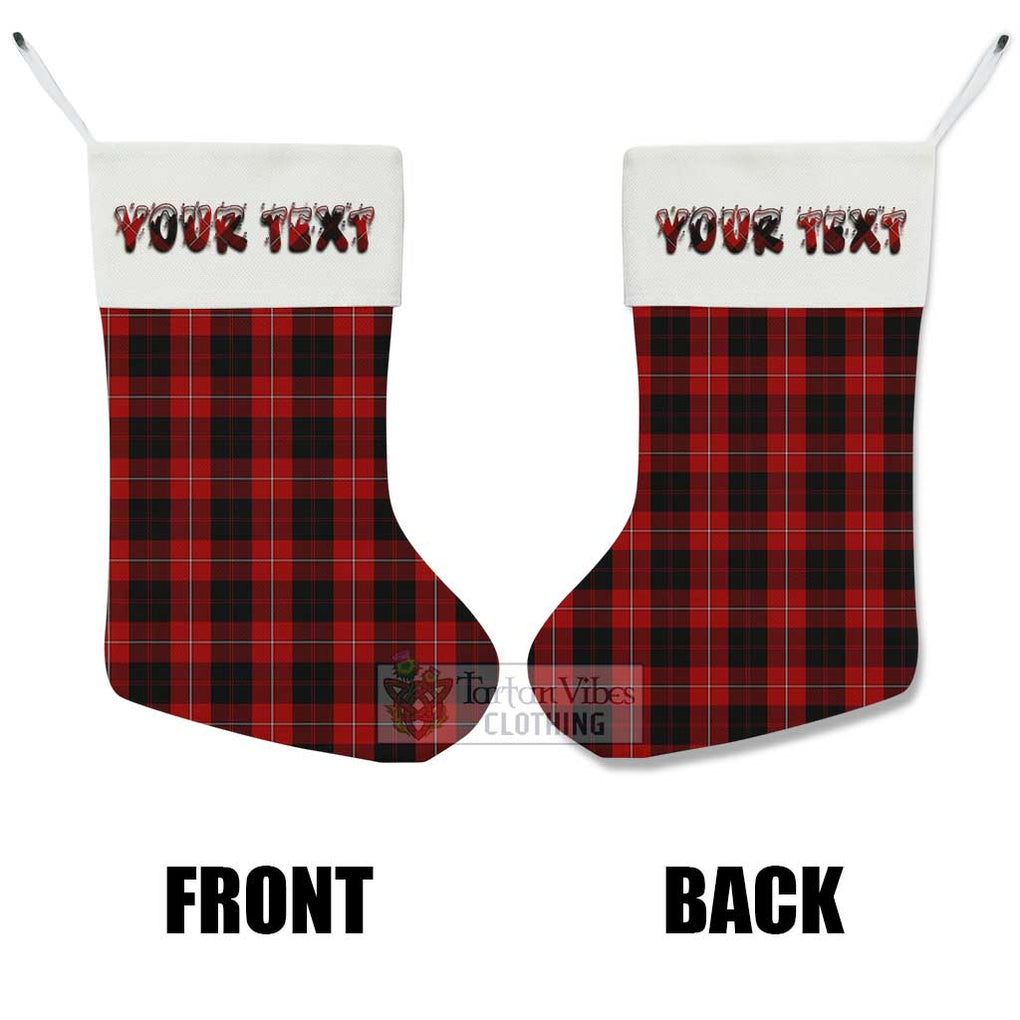 Tartan Vibes Clothing Cunningham Tartan Christmas Stocking with Personalized Text