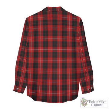 Cunningham Tartan Women's Casual Shirt with Family Crest