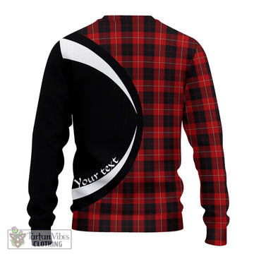 Cunningham Tartan Ugly Sweater with Family Crest Circle Style - Tartan Vibes Clothing
