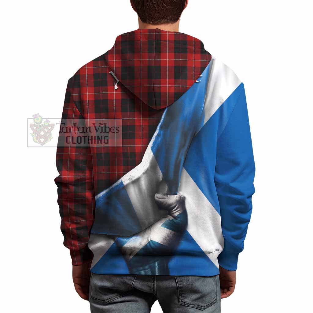 Tartan Vibes Clothing Cunningham Tartan Hoodie with Family Crest Scotland Patriotic Style