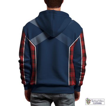 Cunningham Tartan Hoodie with Family Crest and Scottish Thistle Vibes Sport Style