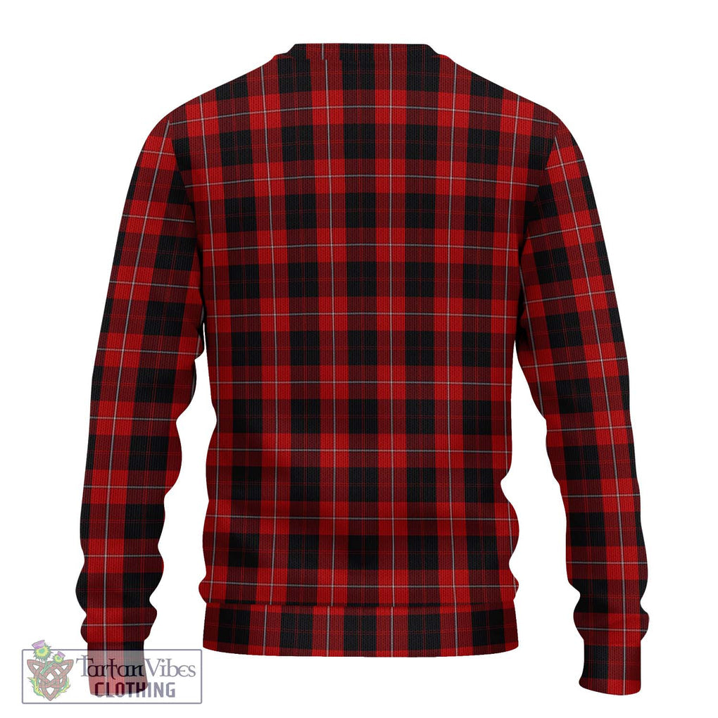 Cunningham Tartan Knitted Sweater with Family Crest DNA In Me Style - Tartanvibesclothing Shop