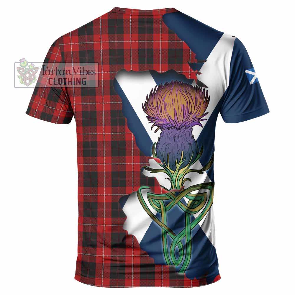 Tartan Vibes Clothing Cunningham Tartan Family Crest T-Shirt Scottish Thistle Celtic Inspired
