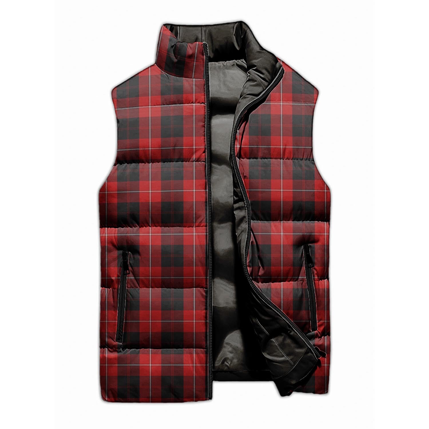 Cunningham Tartan Sleeveless Puffer Jacket - Tartanvibesclothing