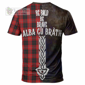 Cunningham Tartan Family Crest T-Shirt Alba Gu Brath Be Brave Lion Ancient Style