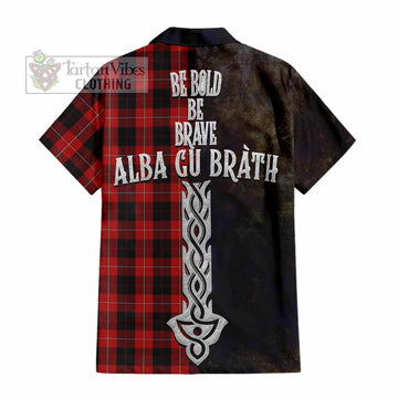 Cunningham Tartan Family Crest Hawaiian Shirt Alba Gu Brath Be Brave Lion Ancient Style
