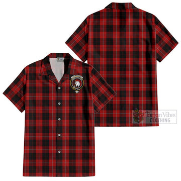 Cunningham Tartan Cotton Hawaiian Shirt with Family Crest Kid - Tartan Vibes Clothing