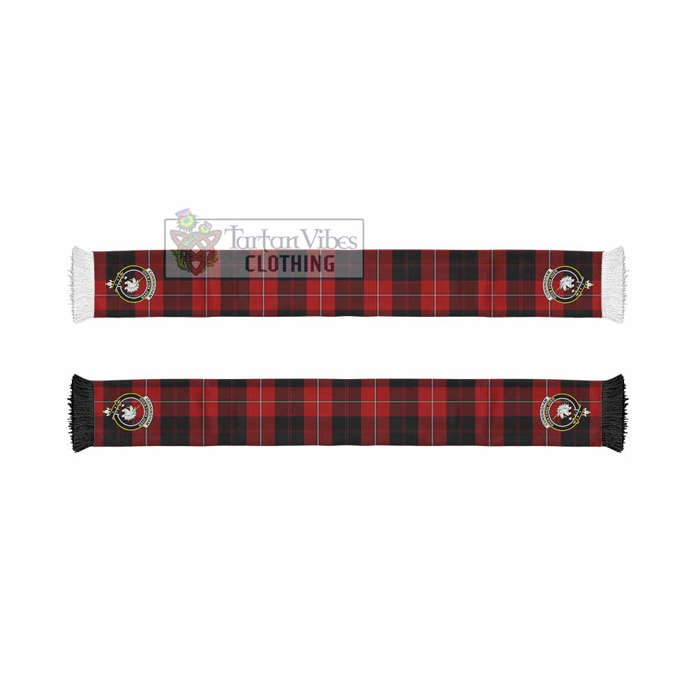 Tartan Vibes Clothing Cunningham Tartan Ruffneck Scarf with Family Crest