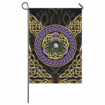 Cunningham Clan Crest Garden Flag Celtic Scottish Thistle