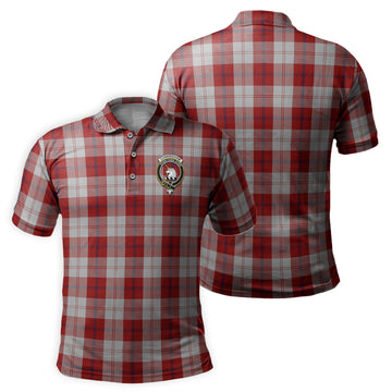 Cunningham Dress Tartan Men's Polo Shirt with Family Crest