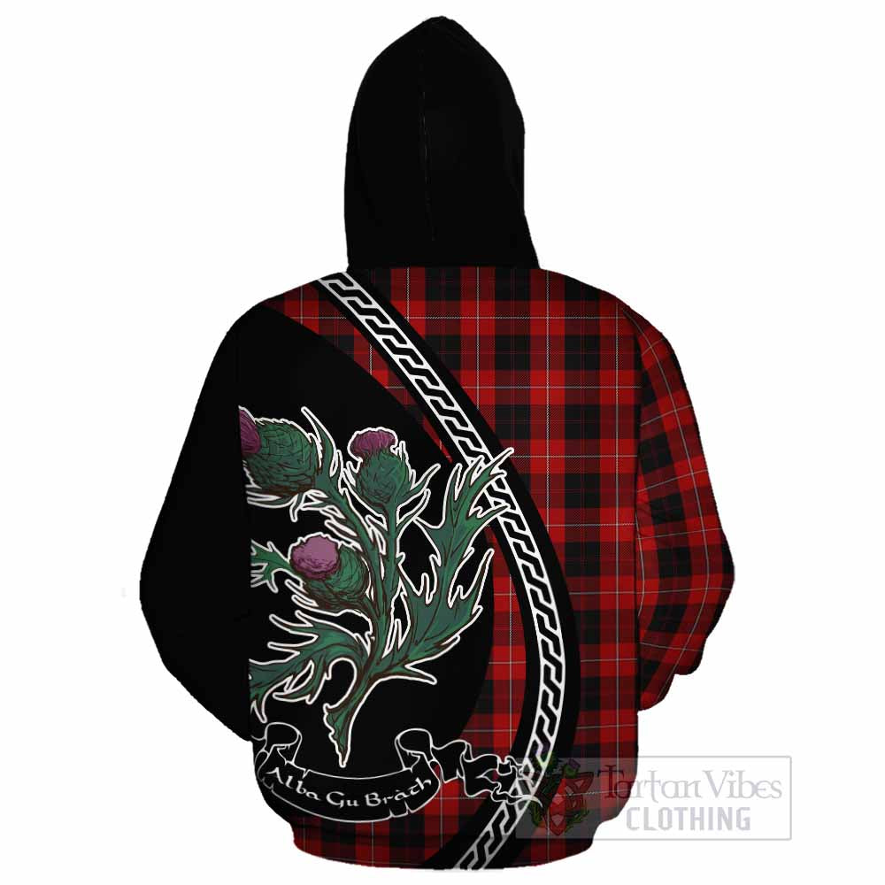 Cunningham Family Crest Tartan Cotton Hoodie Alba Thistle Inspired - Tartan Vibes Clothing