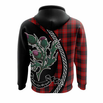 Cunningham Family Crest Tartan Hoodie Alba Thistle Inspired