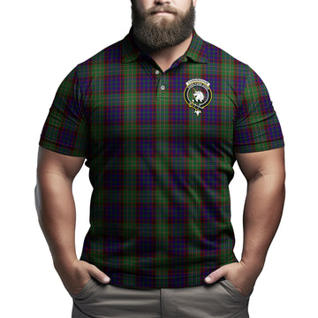Cunningham Hunting Tartan Men's Polo Shirt with Family Crest