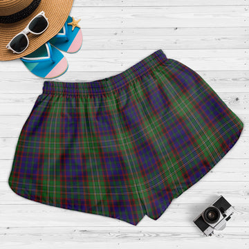 Cunningham Hunting Tartan Womens Shorts with Family Crest