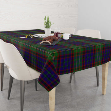 Cunningham Hunting Tatan Tablecloth with Family Crest
