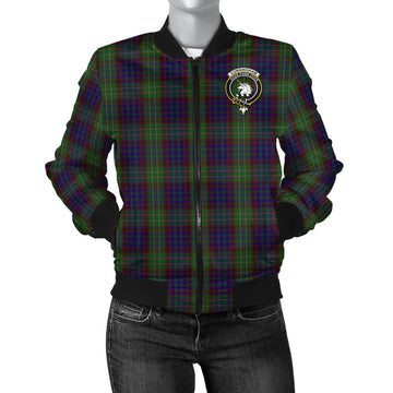 Cunningham Hunting Tartan Bomber Jacket with Family Crest