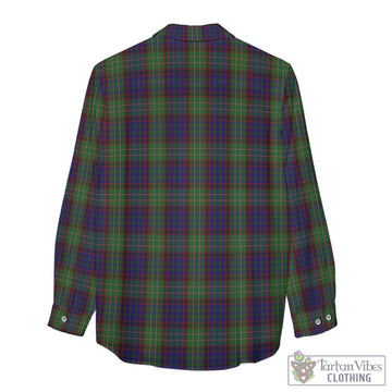 Cunningham Hunting Tartan Womens Casual Shirt with Family Crest