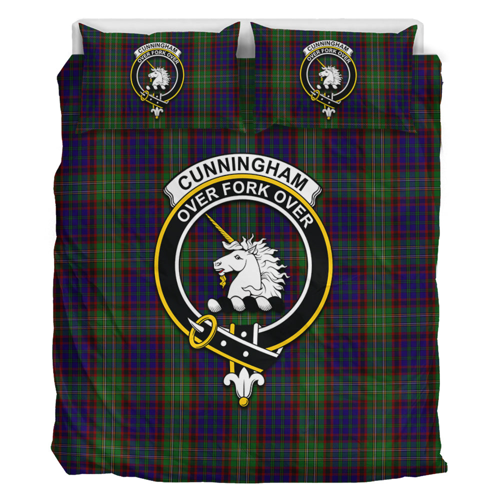 cunningham-hunting-tartan-bedding-set-with-family-crest