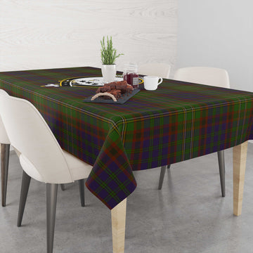 Cunningham Hunting Modern Tatan Tablecloth with Family Crest