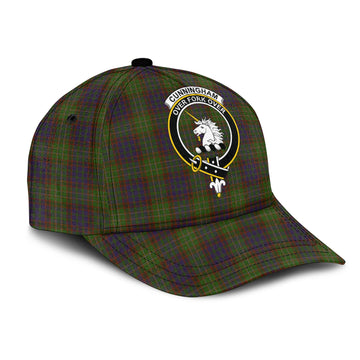 Cunningham Hunting Modern Tartan Classic Cap with Family Crest