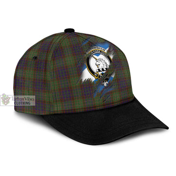 Cunningham Hunting Modern Tartan Classic Cap with Family Crest In Me Style