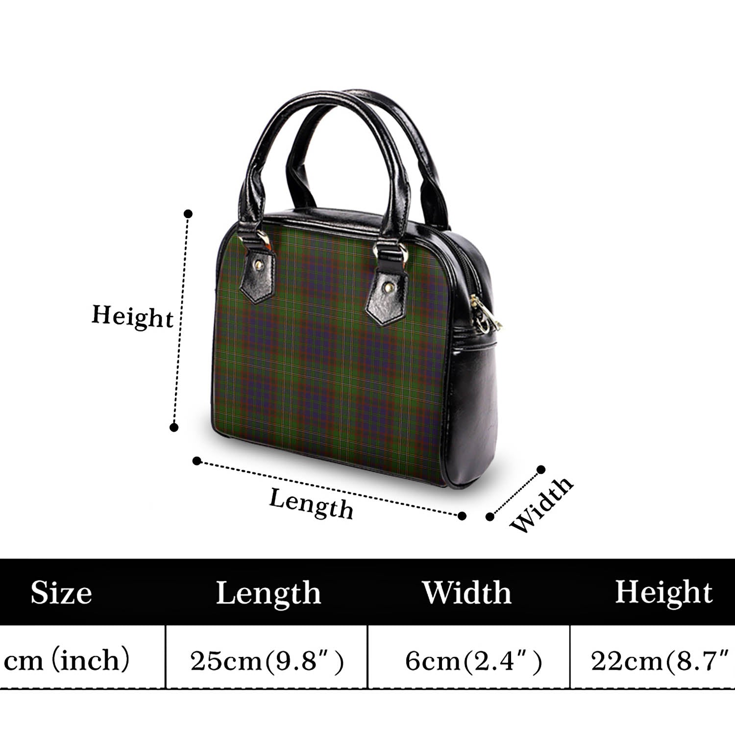 Cunningham Hunting Modern Tartan Shoulder Handbags - Tartanvibesclothing