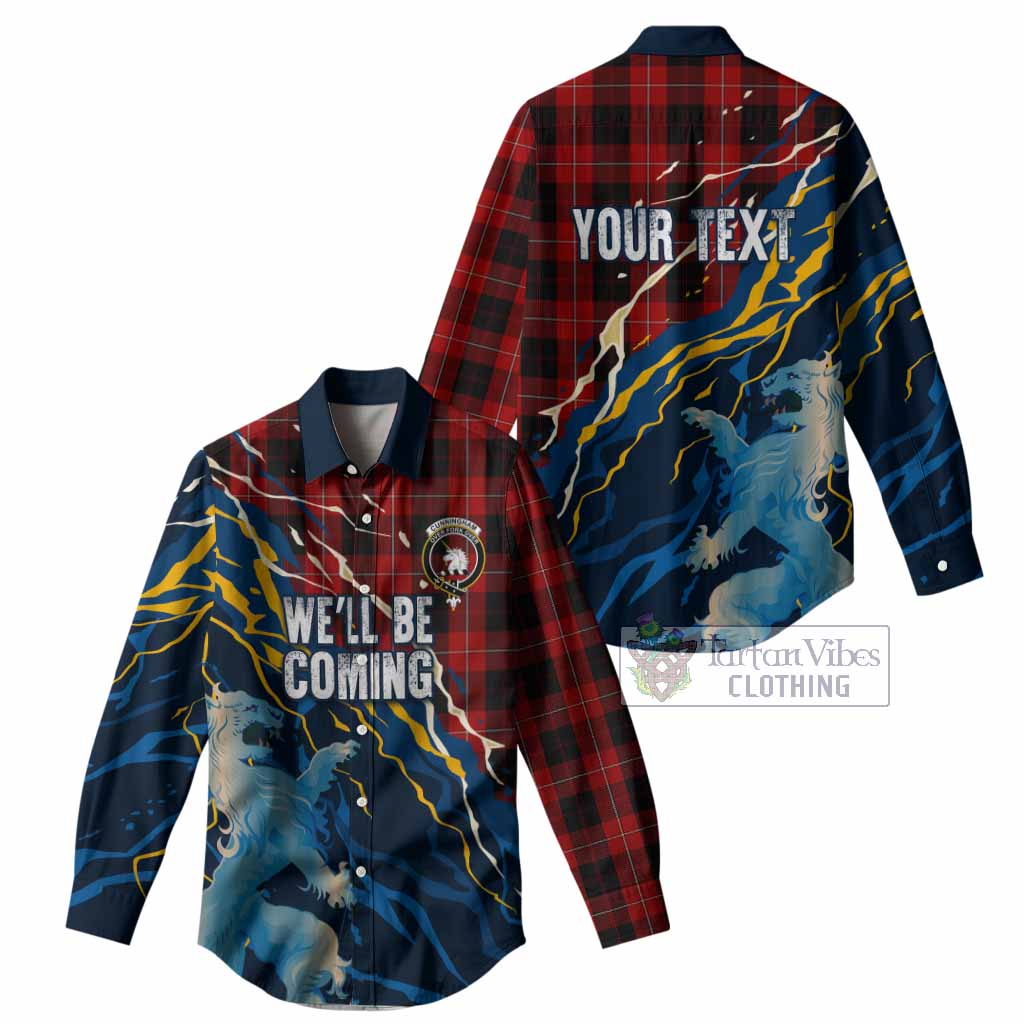 Cunningham Scotland Tartan Women Casual Shirt WC2026 Football - We'll Be Coming