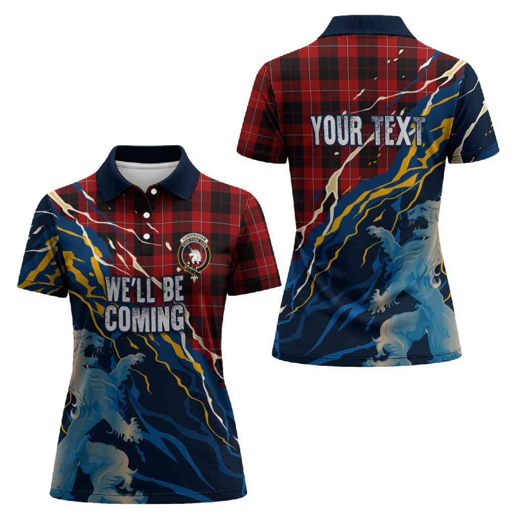 Cunningham Scotland Tartan Women Polo Shirt WC2026 Football - We'll Be Coming