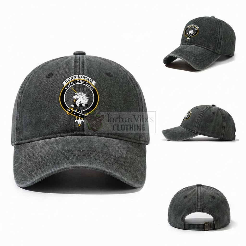 Cunningham Scottish Clan Crest Washed Baseball Cap