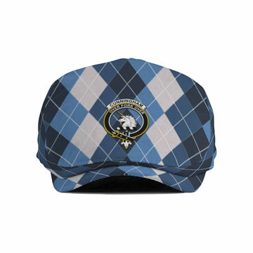 Cunningham Scottish Family Crest Flat Cap, Jeff Cap Scotland National Argyle Classic Style