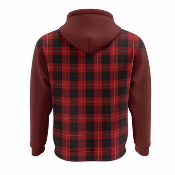 Cunningham Tartan Accent Hoodie with Family Crest