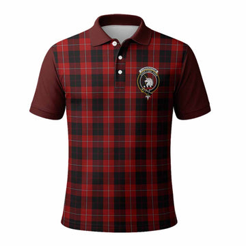 Cunningham Tartan Accent Polo Shirt with Family Crest